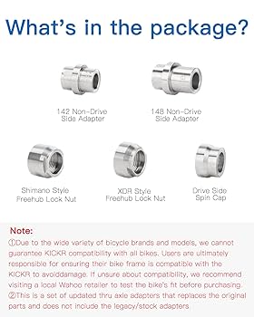 Amazon.com : WEIGUZC KICKR Thru Axle Adapter Kit